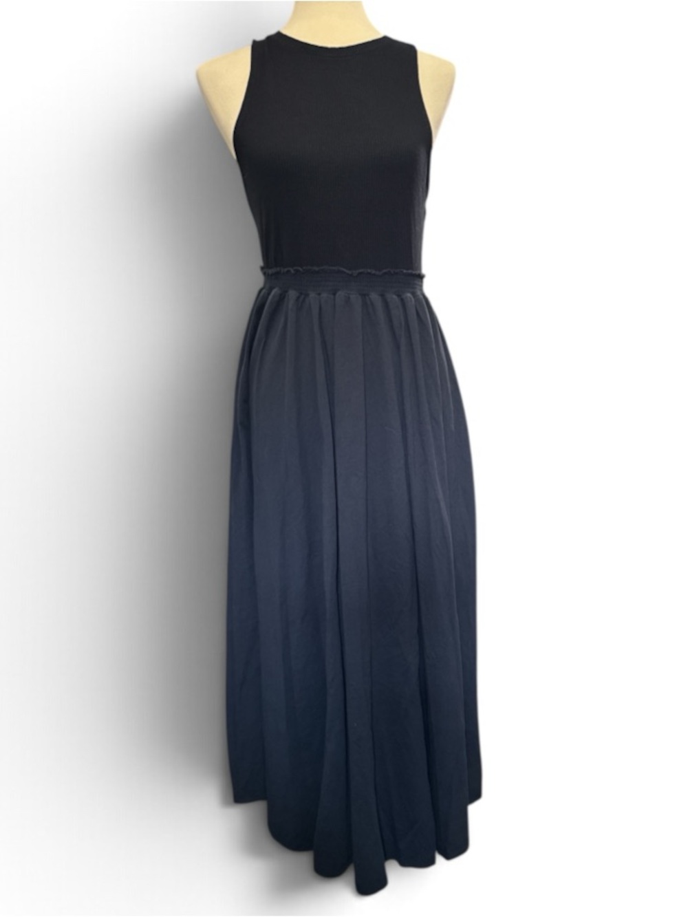 Anthropologie Sleeveless Maxi Dress with Gathered Waist #765